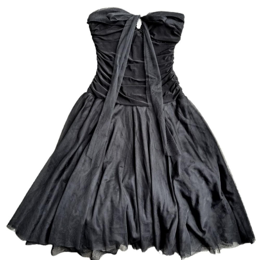 Vintage Goth Prom Dress